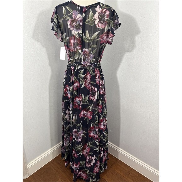 Alexa B Nites Maxi Dress Womens 8‎ Empire Surplice Feminine Summer Resort Flowy - Picture 5 of 12